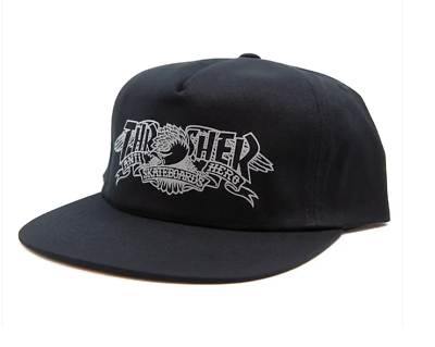 Thrasher Anti Hero Mag Banner Hat Black Snapback for sale Thrasher Anti Hero Mag Banner Hat Black Snapback for sale