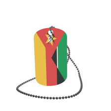 Dog Tag Flag Bunting Mozambique Germany Dog Tag Aluminium 30 x 50mm