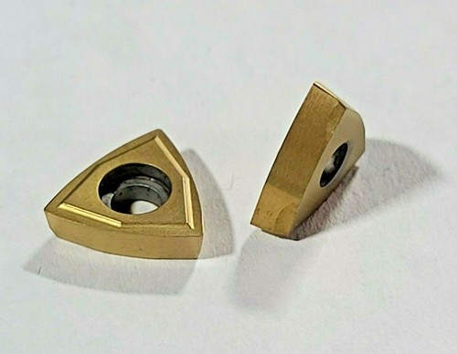 10 PCS, KOMET, W28 34020.0403 (K01-8004-S-P25M) TiN COATED CARBIDE INSERTS J140 - Picture 2 of 4