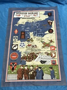Operation Overlord 6th June 1944 D-Day 50th Anniversary Towel 19" x 28" W8