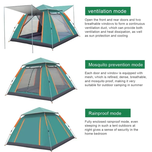 Waterproof Automatic Outdoor Instant PopUp Tent Camping Hiking Canopy 4 People - Picture 16 of 17