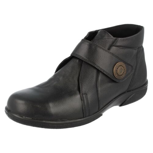 Botín De Cuero Negro / Rojo / Vino Para Dama: Doris - Imagen 3 de 33