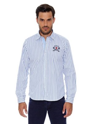 Pepe Jeans London Herren Hemd Icard Navy weiß mit Streifen Gr. M NEU