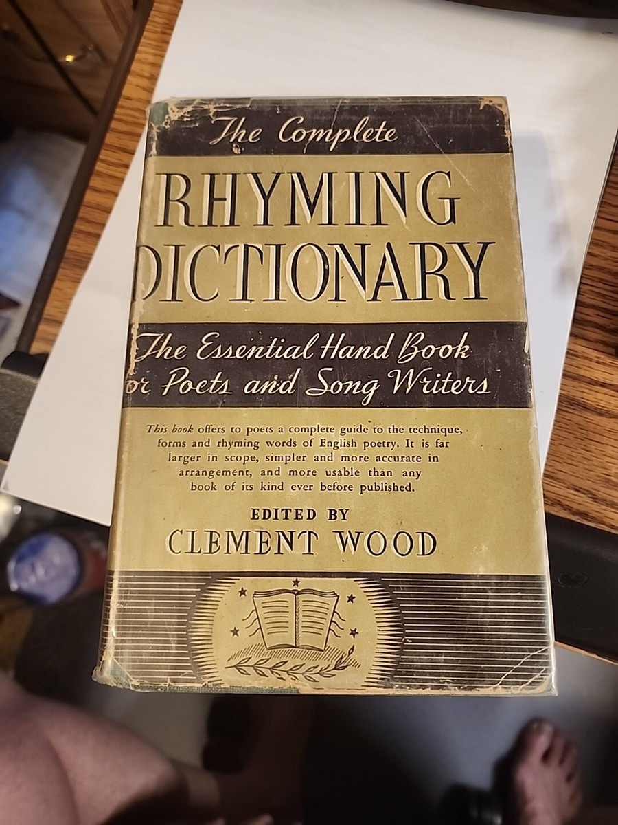 美品 Dictionnaire 函付き 洋書 Vintage The Complete Rhyming Dictionary Book Hardcover By Clement