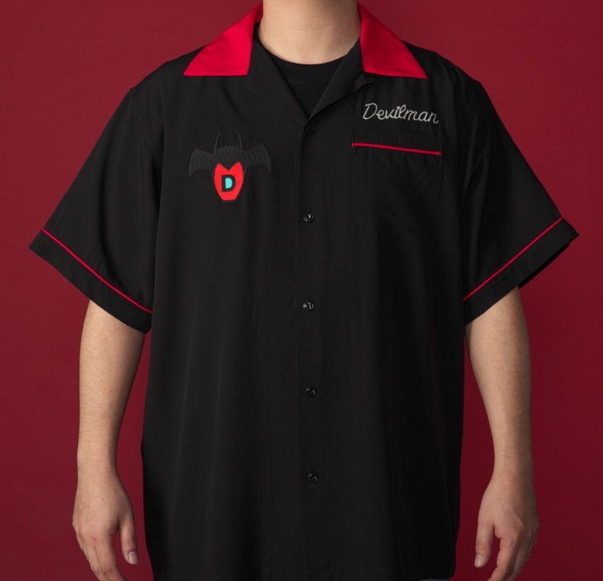 DEMONS DEVILBOWL ボウリングシャツ　ヴィンテージ　50s60s DEMONS DEVILBOWL ボウリングシャツ ヴィンテージ 50s60s DEMONS