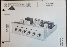H. H. SCOTT MODEL 209 AMPLIFIER PHOTOFACT