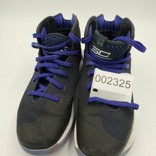 Under Armour Mens 6Y Wardell SC Black High Top Asymmetric Lace Up Sneakers  - Picture 11 of 11