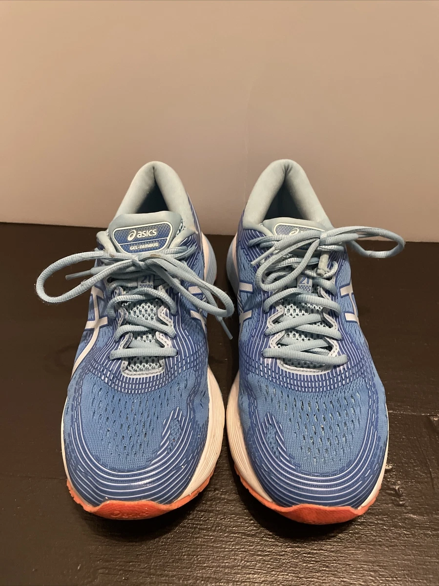Asics Gel Nimbus 21 Womens Shoes Sneakers Size 10.5 Blue 1012A156 Running eBay