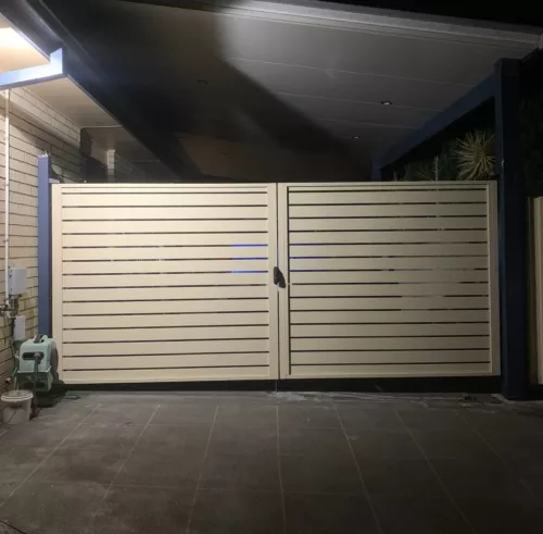 Business - Slat Swing Gate kits - Custom Size DIY SQM Driveway Gates Home - Picture 1 of 14