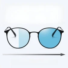 Progressive Multi focus Far Near Dual Use Photochromic Fashion Reading Glasses