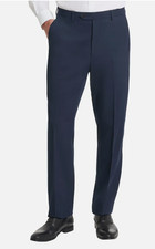 Chaps Men's Classic Fit Flat Front Pant, Navy, 36X30