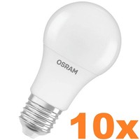 10Er Sparset Osram E27 Led Lampe Value 8,5W Wie 60W 4000K