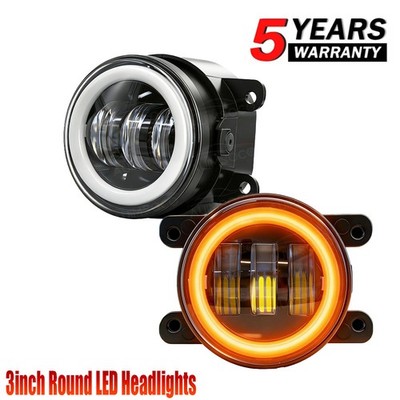 For Ford C-Max 2013-2016 - PAIR 3'' Inch Front Bumper LED Fog Lights Driving Lamp