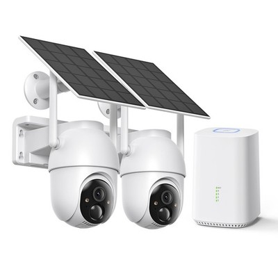 Solar Security Cameras Wireless Outdoor with Built-in Local Storage, No Subsc...