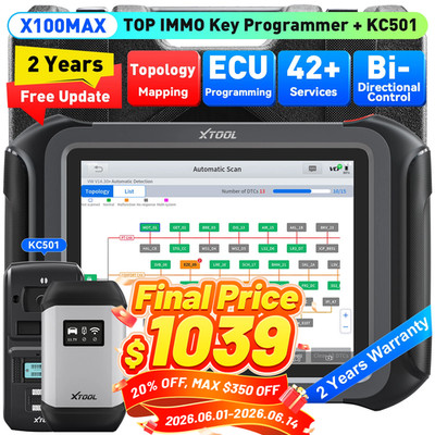 XTOOL X100 MAX Auto Key Programming Coding Diagnostic Scanner IMMO Programmer