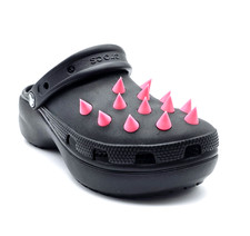 Croc Spike Shoe Charms Custom Pink 26pc set punk goth festival cosplay