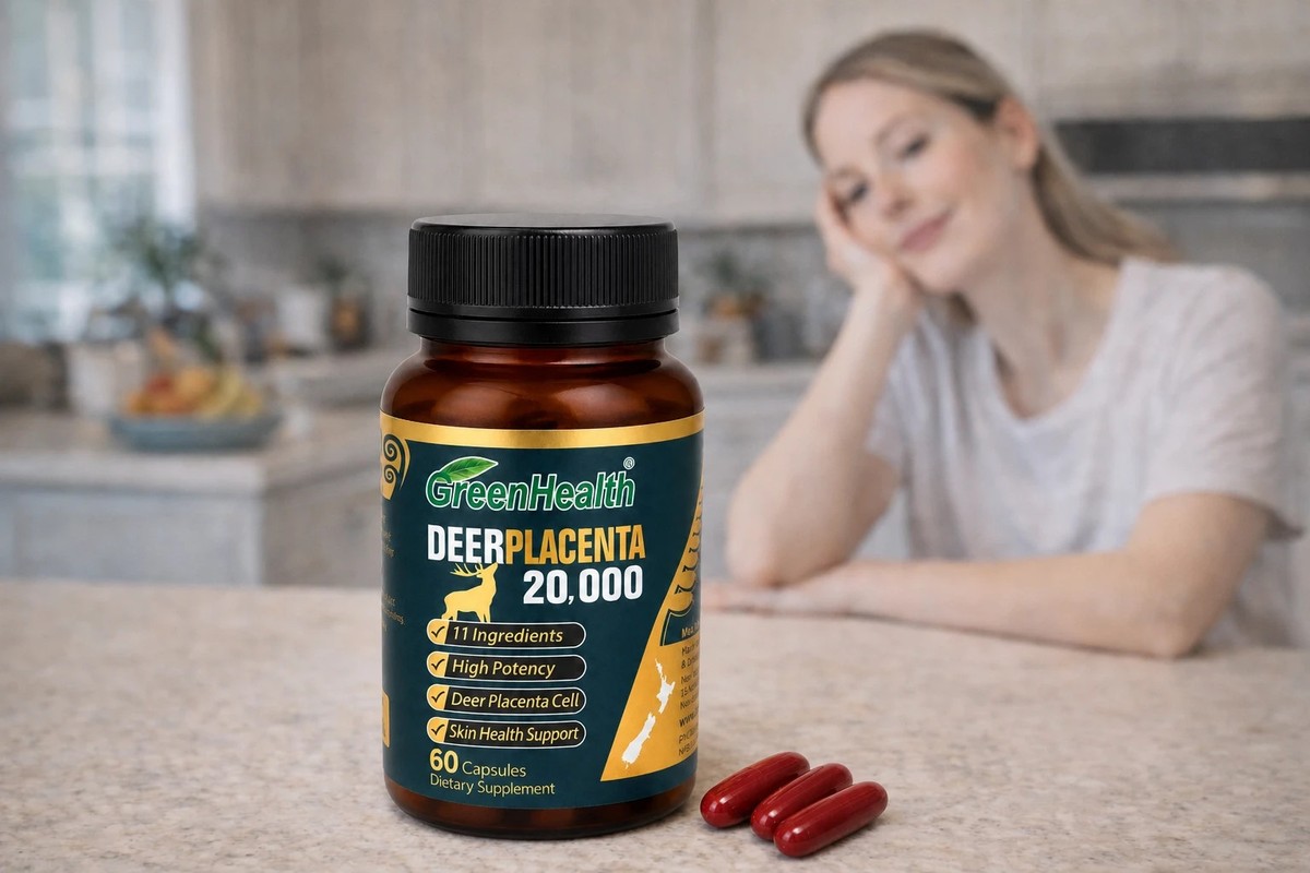 New Zealand Green Health Deer Placenta Dietary Supplement - 60