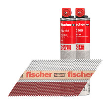 fischer FF NFP 1st Fix Clipped Head Framing Nails - Galvanised - With Gas