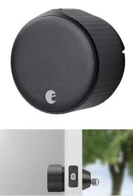 August Wi-Fi Smart Lock in Matte Black. Brand New!