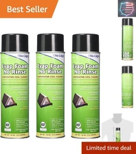 4171-75 No Rinse Evaporator Coil Cleaner Foam, Lemon Scent, 18oz, 3-Pack