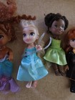 Lot Of 4 Petite Disney Princess 6" Dolls Doll Little Mermaid Elsa Anna Tiana  — photo 3