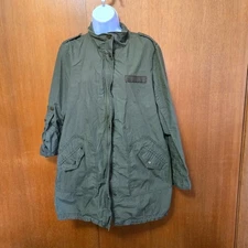 236. Merona Green Military Style Jacket Med.