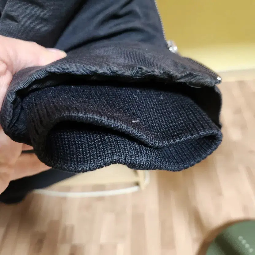 Moncler Men’s Padded Coat in Black & White Fur thumbnail 11