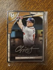 2025 Topps Museum Collection Framed Silver Frame /25 Chipper Jones Auto HOF