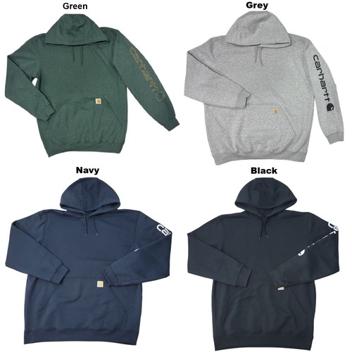 Carhartt Men's Loose Fit Logo Sleeve Graphic Sweatshirt