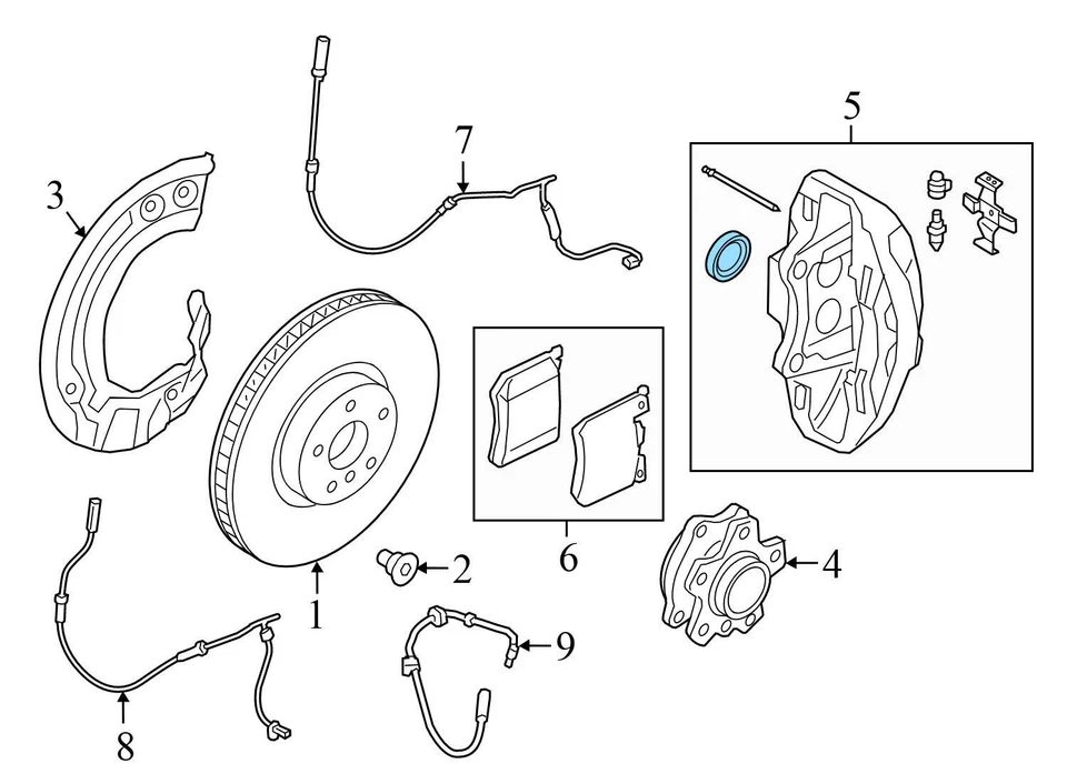 2021-2024 BMW M440I - Front LEFT Brake Caliper 6897347 - Image 4 of 4