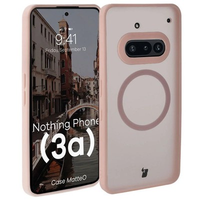 Handyhülle für Nothing Phone (3a) Bizon Case Cover Schutz Hülle Etui Getönt-Rosa