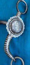 Scalloped Silver Brass Concho Sweet Iron Mout...