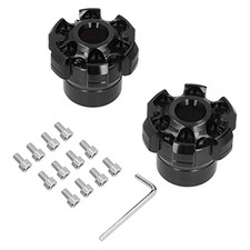 2Pcs Motorcycle Fork Frame Sliders, CNC Aluminium Alloy Crash Protection Black