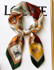 Ladies Women SILKY Feeling Square Scarf 70X70CM SC2221-21