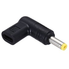 USB 3.1 Type-C Female to DC Male Adapter 15V Type C to DC4817 4.8x1.7mm Elbow