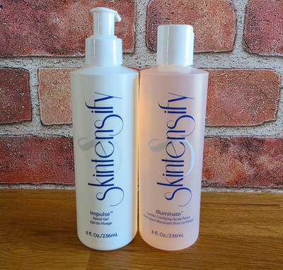 Skintensify Impulse Facial Gel and Illuminate Clarifying Toner