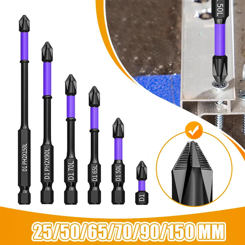 Anti-Slip And Shock-Proof Bits Screwdriver Bits,High Hardness Strong Magnetic