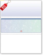 500 Blank Business Checks Blue Green High Security QuickBooks Laser Inkjet US