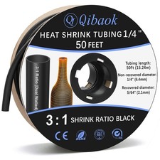 Qibaok Heat Shrink Tubing - 3:1 Ratio Adhesive Lined - Marine Grade Shrink Wr...