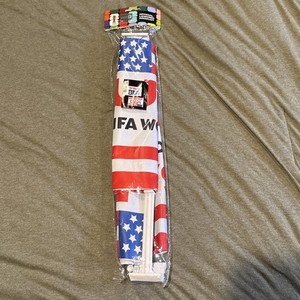 FIFA World Cup 2026 Official Merch Car Flag 2 Flags Double Sided USA (B)