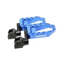 For ER-6N 09-16 15 14 13 12 11 10 BUZZ Front Footpegs 40mm Arm BLUE Laser