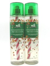 BATH BODY WORKS CINNAMON SUGAR PRETZEL COOKIE FRAGRANCE MIST 8 OZ LOT OF 2 PC