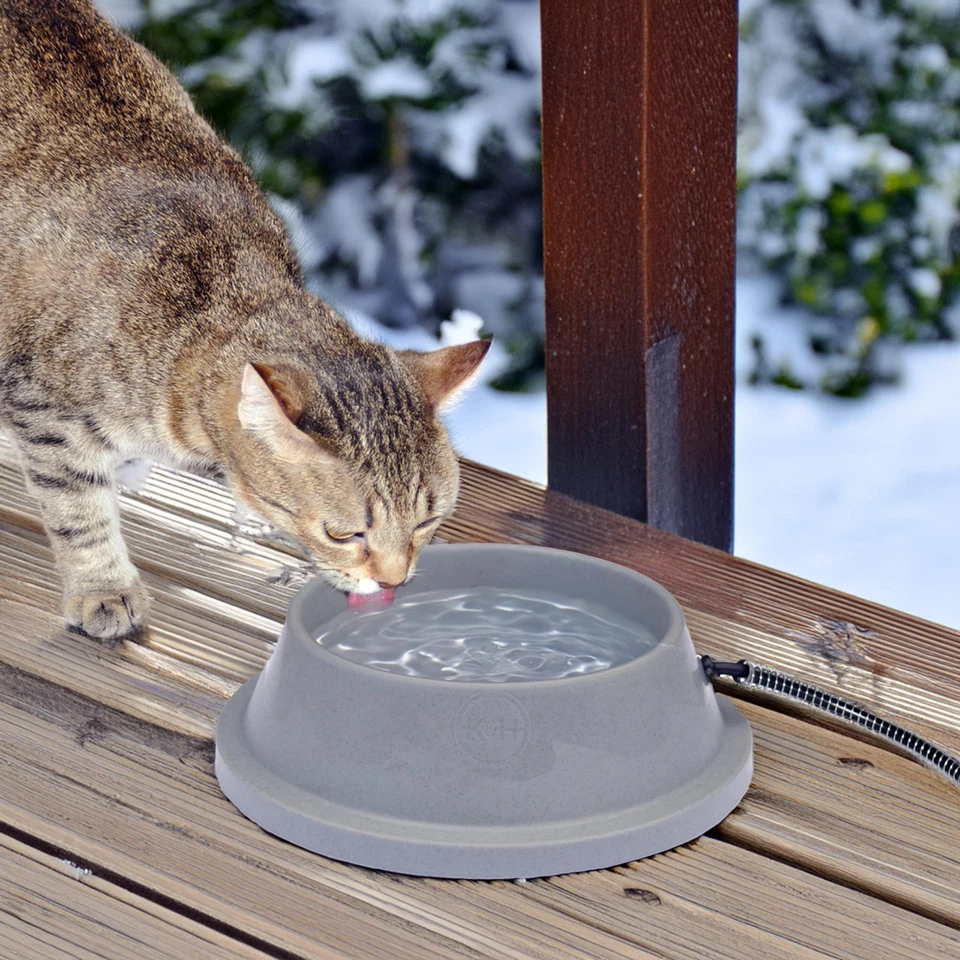 Thermal-Bowl Heated Water Bowl for Cats & Dogs Outside, Safety Listed Outdoor... - Image 2 of 4