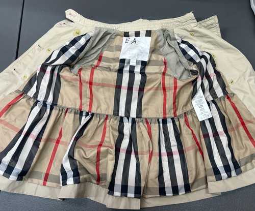 Burberry Children Girls Tan Double Breasted Coat Jacket Size 5y 110CM - Picture 8 of 12