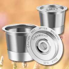 2 Pack K Cup Reusable Coffee Pods for Keurig: Stainless Steel Refillable K Cup -