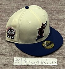 Parche Hat Club Florida Marlins 7 1/8 1993 año inaugural ¡Nueva gorra ajustada sin usar!