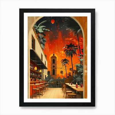 Santa Fe Kunstdruck gerahmt Wandbild gerahmt Wandbild Poster Leinwanddruck Bild