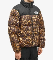 The North Face 1996 Retro Nuptse Jacket Coal Brown Men Size Large Brand New