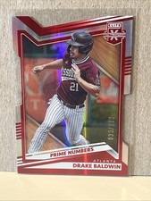 2022 Panini Elite Extra Edition Drake Baldwin Prime Numbers Die Cut SP /110