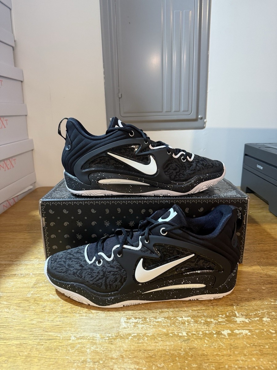 Mens Size KD 15 TB Black/White Basketball Shoes Mens